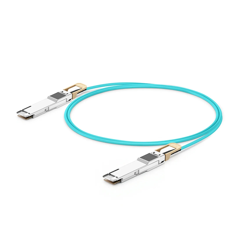 FyberOptix 5m (16ft) Dell AOC-Q56DD-400G-5M Compatible 400G QSFP-DD 8 x 50G PAM4 Active Optical Cable