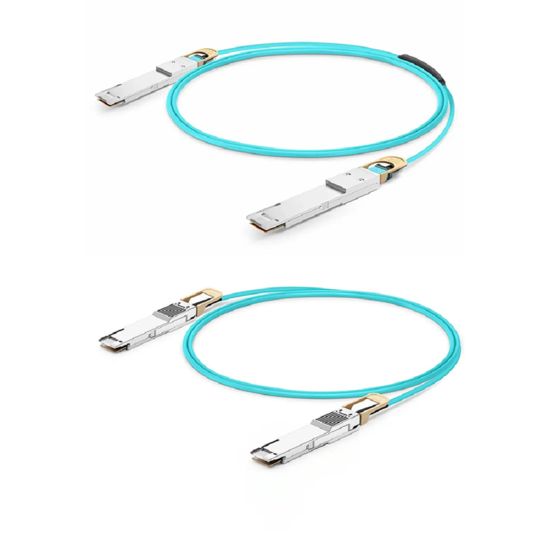 FyberOptix 5m (16ft) Dell AOC-Q56DD-400G-5M Compatible 400G QSFP-DD 8 x 50G PAM4 Active Optical Cable