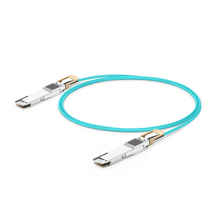 FyberOptix 1m (3ft) Dell AOC-Q56DD-400G-1M Compatible 400G QSFP-DD 8 x 50G PAM4 Active Optical Cable