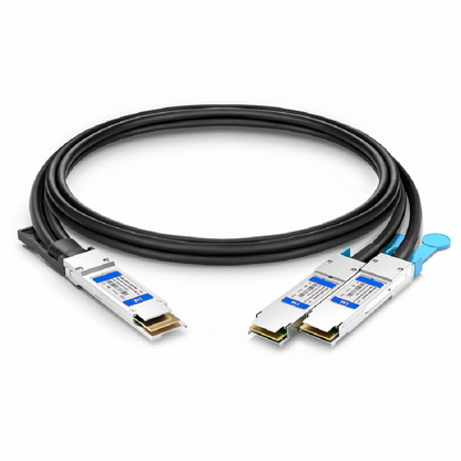 FyberOptix 5m (16ft) 400G QSFP-DD 8 x 50G PAM4 to 2 x 200G QSFP56 4 x 50G PAM4 Active Direct Attach Copper Breakout Cable forFOSwitches