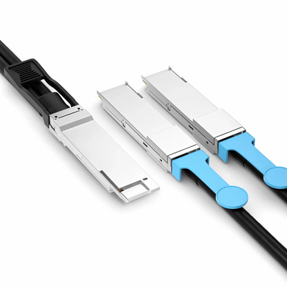FyberOptix 5m (16ft) 400G QSFP-DD 8 x 50G PAM4 to 2 x 200G QSFP56 4 x 50G PAM4 Active Direct Attach Copper Breakout Cable forFOSwitches