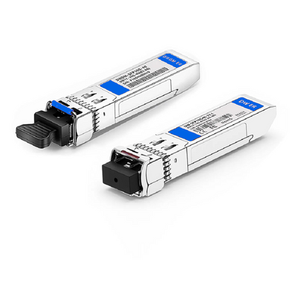 FyberOptix Cisco GLC-BX-D Compatible 1000BASE-BX-D SFP BiDi 1490nm-TX/1310nm-RX 10km DOM Simplex LC/UPC SMF Optical Transceiver Module