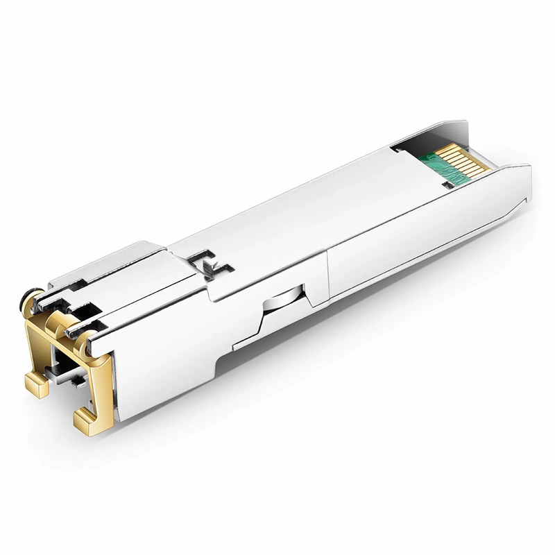 FyberOptix NVIDIA/Mellanox Compatible 10/100/1000BASE-T SFP SGMII Copper 100m RJ-45 Ethernet Industrial Transceiver Module (LOS)