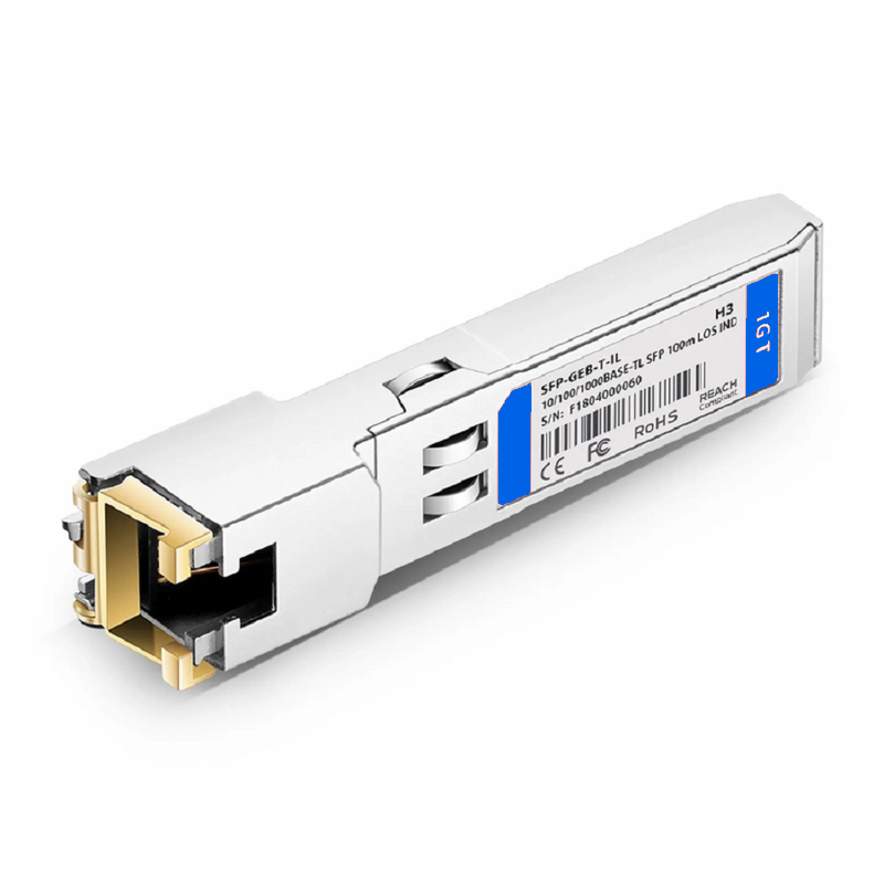 FyberOptix Cisco GLC-TA Compatible 10/100/1000BASE-T SFP SGMII Copper 100m RJ-45 Transceiver Module