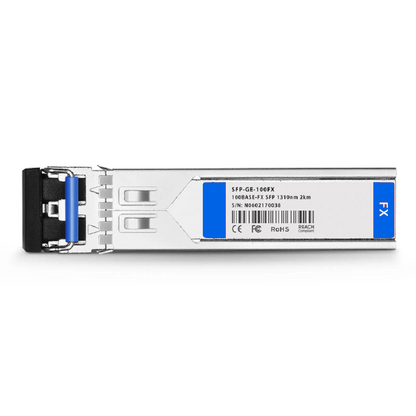 FyberOptix Cisco GLC-GE-100FX Compatible 100BASE-FX SFP SGMII 1310nm 2km DOM Duplex LC MMF Optical Transceiver Module