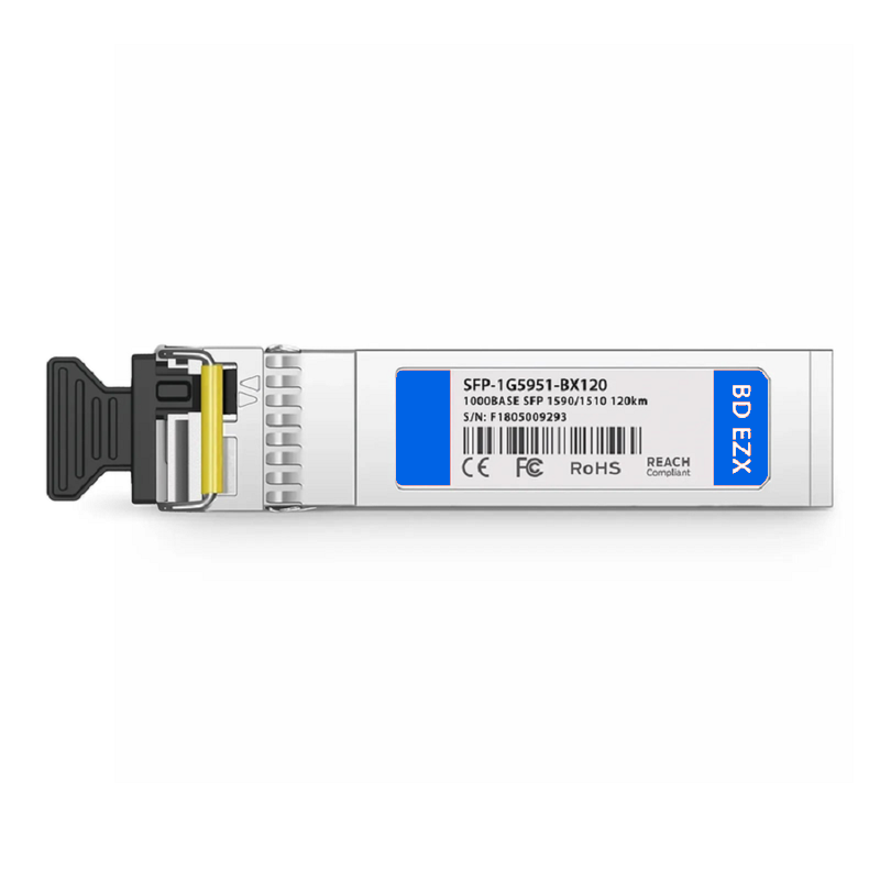 FyberOptix H3C SFP-GE-LH70-SM1550-BIDI Compatible 1000BASE-BX-D SFP BiDi 1550nm-TX/1490nm-RX 80km DOM Simplex LC/UPC SMF Optical Transceiver Module