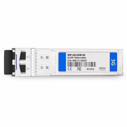 FyberOptix 3Gb/s MSA CWDM SFP 40km DOM Duplex LC SMF Dual Receivers Video Pathological Patterns Optical Transceiver Module for SD/HD/3G-SDI