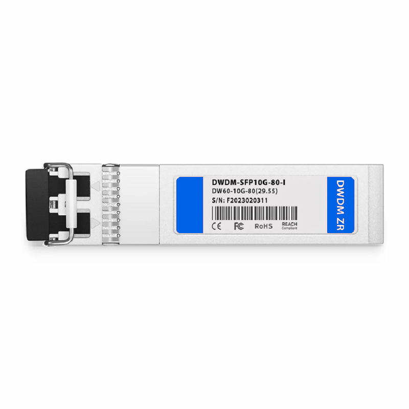 FyberOptix Cisco C19 DWDM-SFP10G-62.23 Compatible SFP+ 10G DWDM 1562.23nm 100GHz 80km DOM Duplex LC/UPC SMF Optical Transceiver Module for Transmission