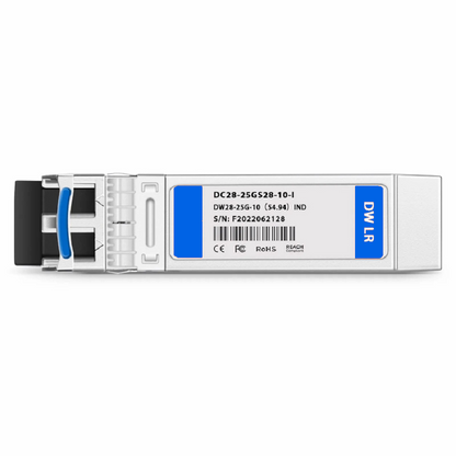 FyberOptix Cisco C26 Compatible SFP28 25G DWDM 1556.55nm 100GHz 10km DOM Duplex LC/UPC SMF Optical Transceiver Module for Transmission (Industrial)