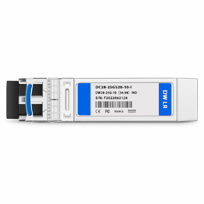 FyberOptix Cisco C44 Compatible SFP28 25G DWDM 1542.14nm 100GHz 10km DOM Duplex LC/UPC SMF Optical Transceiver Module for Transmission (Industrial)
