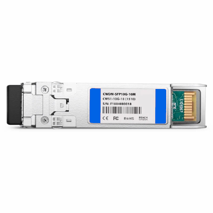 FyberOptix Cisco CWDM-SFP10G-1510-10 Compatible SFP+ 10G CWDM 1510nm 10km DOM Duplex LC/UPC SMF Optical Transceiver Module for Transmission