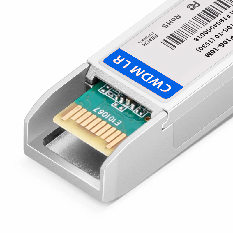 FyberOptix Cisco CWDM-SFP10G-1530-10 Compatible SFP+ 10G CWDM 1530nm 10km DOM Duplex LC/UPC SMF Optical Transceiver Module for Transmission