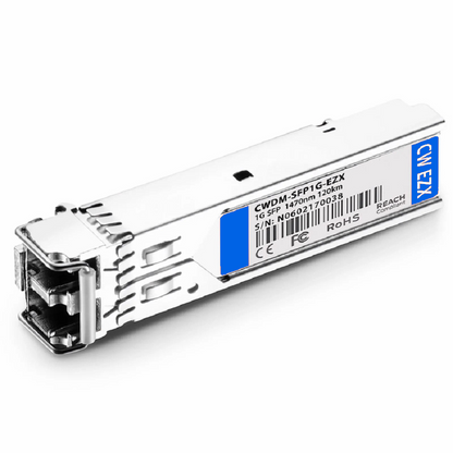 FyberOptix Cisco CWDM-SFP-1610-120 Compatible SFP 1000BASE-CWDM 1610nm 120km DOM Duplex LC/UPC SMF Optical Transceiver Module for Transmission