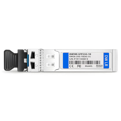 FyberOptix Cisco C27 DWDM-SFP25G-55.75 Compatible SFP28 25G DWDM 1555.75nm 100GHz 10km DOM Duplex LC/UPC SMF Optical Transceiver Module for Transmission