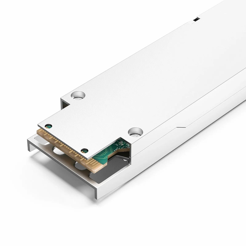 FyberOptix NVIDIA/Mellanox MMA4Z00-NS Compatible 800GBASE 2xSR4/SR8 OSFP Finned Top 8 x 100G PAM4 850nm 50m DOM Dual MPO-12/APC MMF InfiniBand NDR Optical Transceiver Module for Quantum-2 Switches
