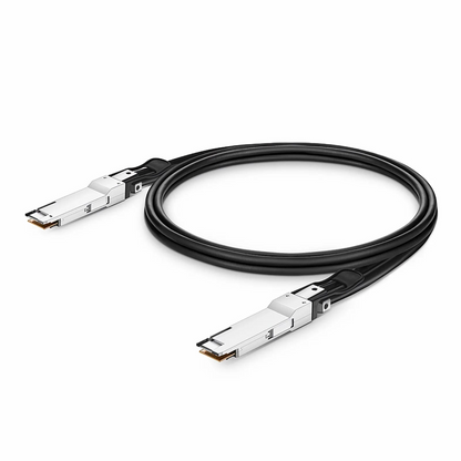 FyberOptix 1.5m (5ft) Dell 470-ADFD Compatible 200G QSFP-DD 8 x 25G NRZ Passive Direct Attach Copper Twinax Cable