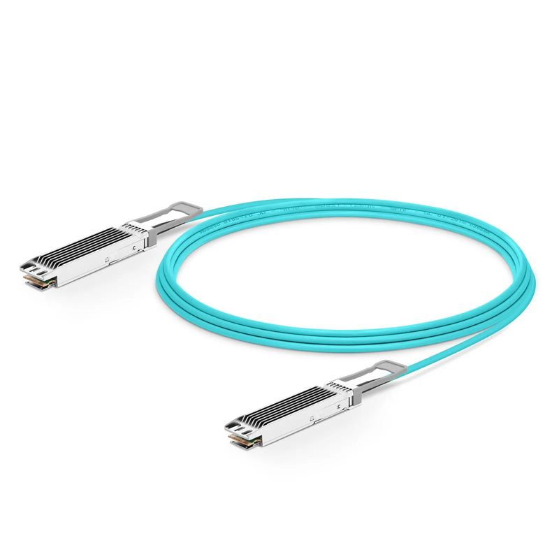FyberOptix 25m (82ft) NVIDIA/Mellanox Compatible 800G OSFP 8 x 100G PAM4 Finned Top Ethernet Active Optical Cable