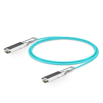 FyberOptix 15m (49ft) NVIDIA/Mellanox Compatible 800G OSFP 8 x 100G PAM4 Finned Top Ethernet Active Optical Cable
