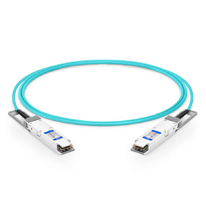 FyberOptix 15m (49ft) NVIDIA/Mellanox Compatible 800G OSFP 8 x 100G PAM4 Finned Top Ethernet Active Optical Cable