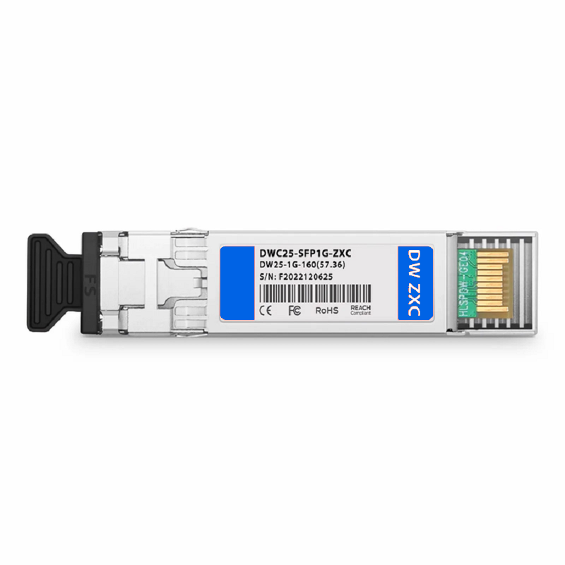 FyberOptix Cisco C35 DWDM-SFP-4932 Compatible SFP 1000BASE-DWDM 1549.32nm 100GHz 160km DOM Duplex LC/UPC SMF Optical Transceiver Module for Transmission