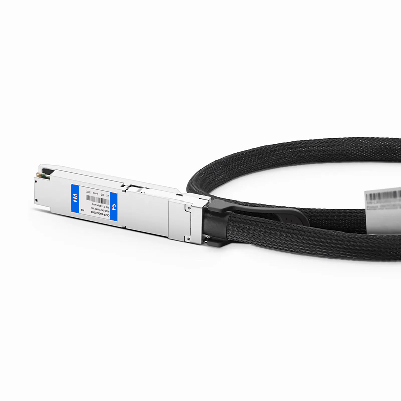 FyberOptix 1m (3ft) H3C Compatible 800G OSFP 8 x 100G PAM4 Finned Top Passive Direct Attach Copper Twinax Cable