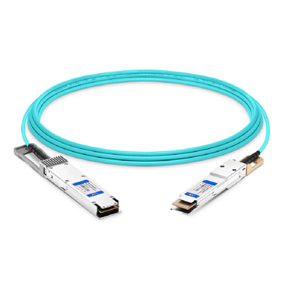 FyberOptix 10m (33ft) Cisco Compatible 400G OSFP 8 x 50G PAM4 Flat Top to 400G QSFP-DD 8 x 50G PAM4 Active Optical Cable