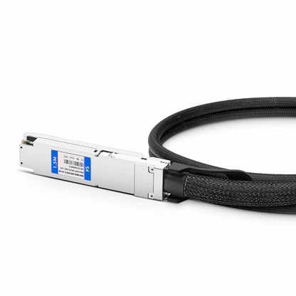 FyberOptix 1.5m (5ft) NVIDIA/Mellanox MCP7Y00-N01A Compatible 800G OSFP 8 x 100G PAM4 Finned Top to 2 x 400G OSFP 4 x 100G PAM4 Flat Top Ethernet Passive Direct Attach Copper Breakout Cable