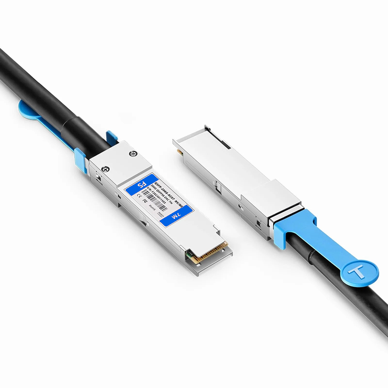 FyberOptix 7m (23ft) NVIDIA/Mellanox MCA1J00-H007E Compatible 200G QSFP56 4 x 50G PAM4 Ethernet Active Direct Attach Copper Twinax Cable