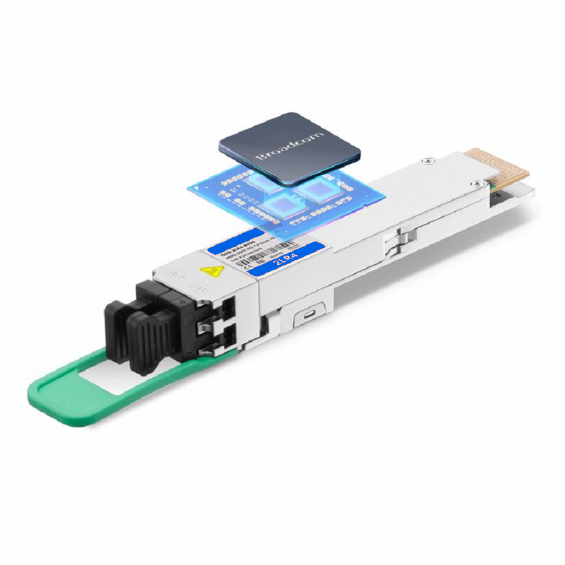 FyberOptix Cisco Compatible 800GBASE 2x LR4 QSFP-DD 8 x 100G PAM4 1310nm 10km DOM Dual Duplex LC/UPC SMF Optical Transceiver Module