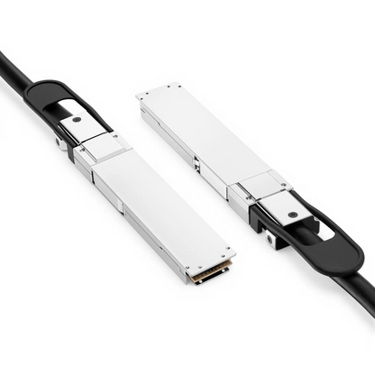 FyberOptix 1.5m (5ft) NVIDIA/Mellanox Compatible 400G OSFP 8 x 50G PAM4 Flat Top Ethernet Passive Direct Attach Copper Twinax Cable