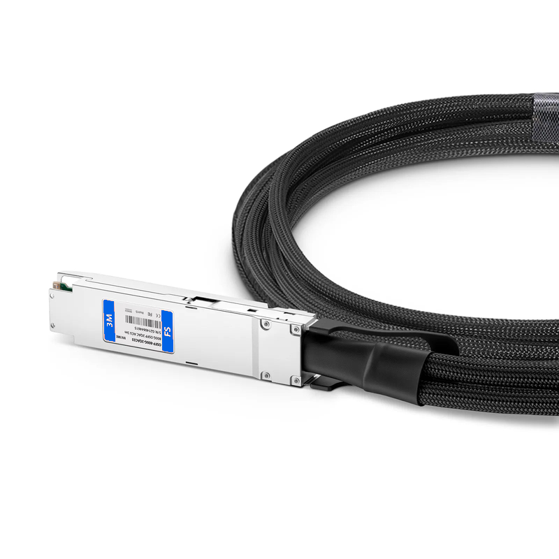 FyberOptix 3m (10ft) NVIDIA/Mellanox MCA7J65-N003 Compatible 800G Twin-port OSFP 8 x 100G PAM4 Finned Top to 2 x 400G QSFP112 4 x 100G PAM4 Ethernet Active Direct Attach Copper Breakout Cable