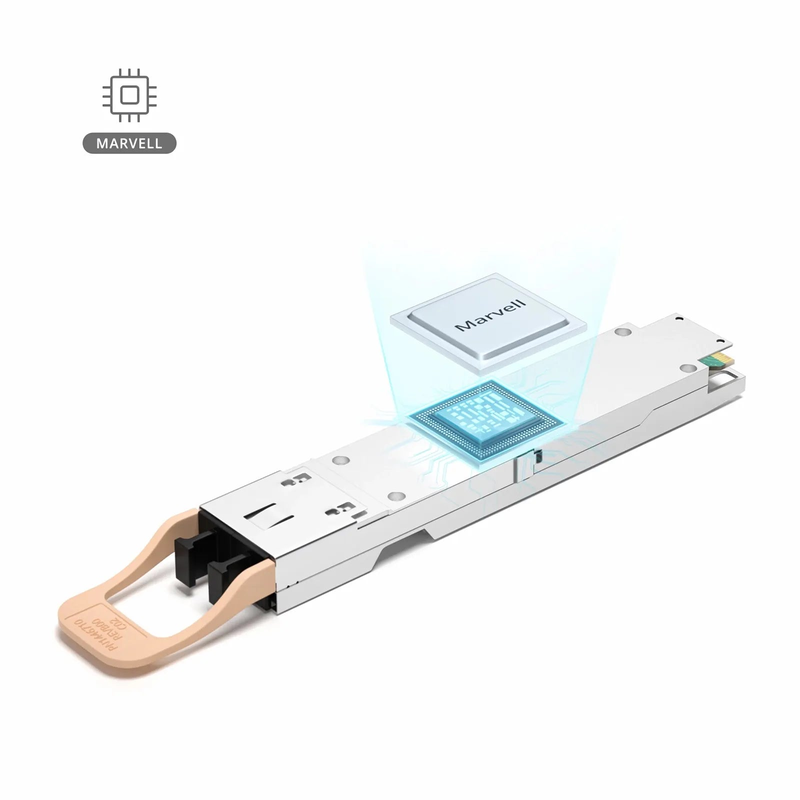 FyberOptix Juniper Networks OSFP-2X400G-VR4-P Compatible 800GBASE 2xSR4/SR8 OSFP Finned Top 8 x 100G PAM4 850nm 50m DOM Dual MPO-12/APC MMF Optical Transceiver Module
