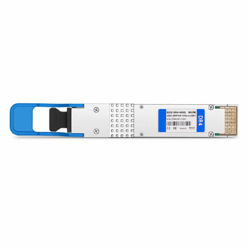 FyberOptix Arista Networks QDD-400G-DR4 Compatible 400GBASE-DR4 QSFP-DD 8 x 50G PAM4 1310nm 500m DOM MPO-12/APC SMF Optical Transceiver Module, Breakout to 4 x 100G-DR