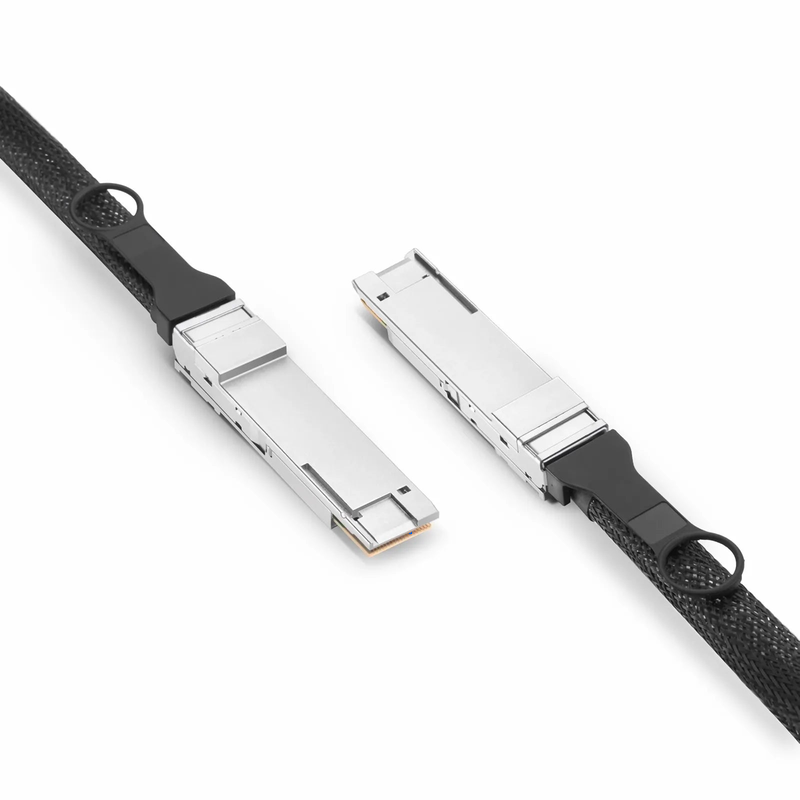 FyberOptix 0.5m (2ft) Juniper Networks QDD-400G-DAC-0.5M Compatible 400G QSFP-DD 8 x 50G PAM4 Passive Direct Attach Copper Twinax Cable