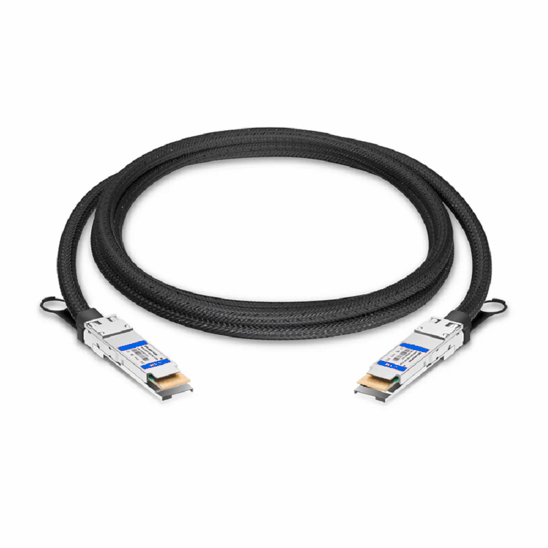 FyberOptix 0.5m (2ft) NVIDIA/Mellanox MCP1660-W00AE30 Compatible 400G QSFP-DD 8 x 50G PAM4 Ethernet Passive Direct Attach Copper Twinax Cable