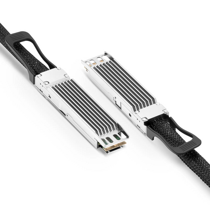 FyberOptix 1m (3ft) Arista Networks Compatible 800G Twin-port OSFP 8 x 100G PAM4 Finned Top Active Direct Attach Copper Twinax Cable