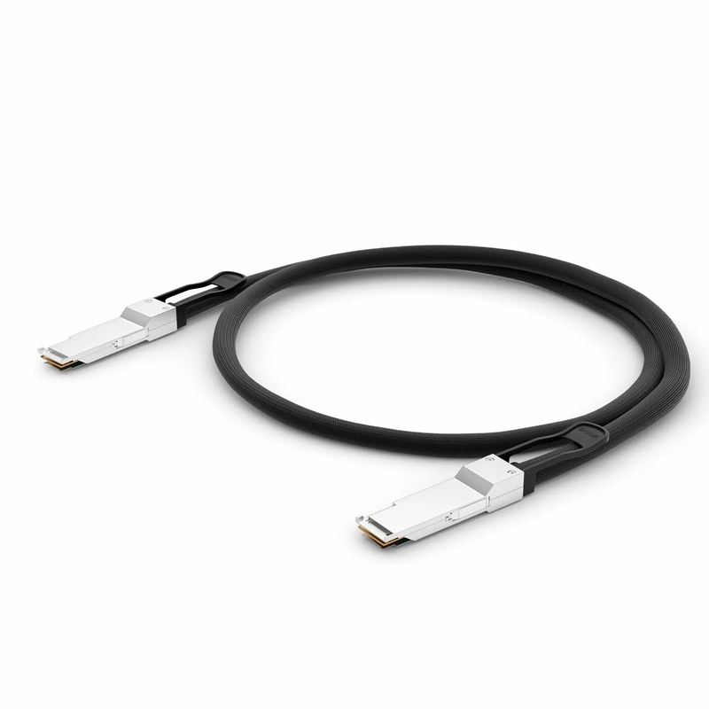 FyberOptix 0.5m (2ft) Generic Compatible 400G QSFP112 4 x 100G PAM4 Passive Direct Attach Copper Twinax Cable