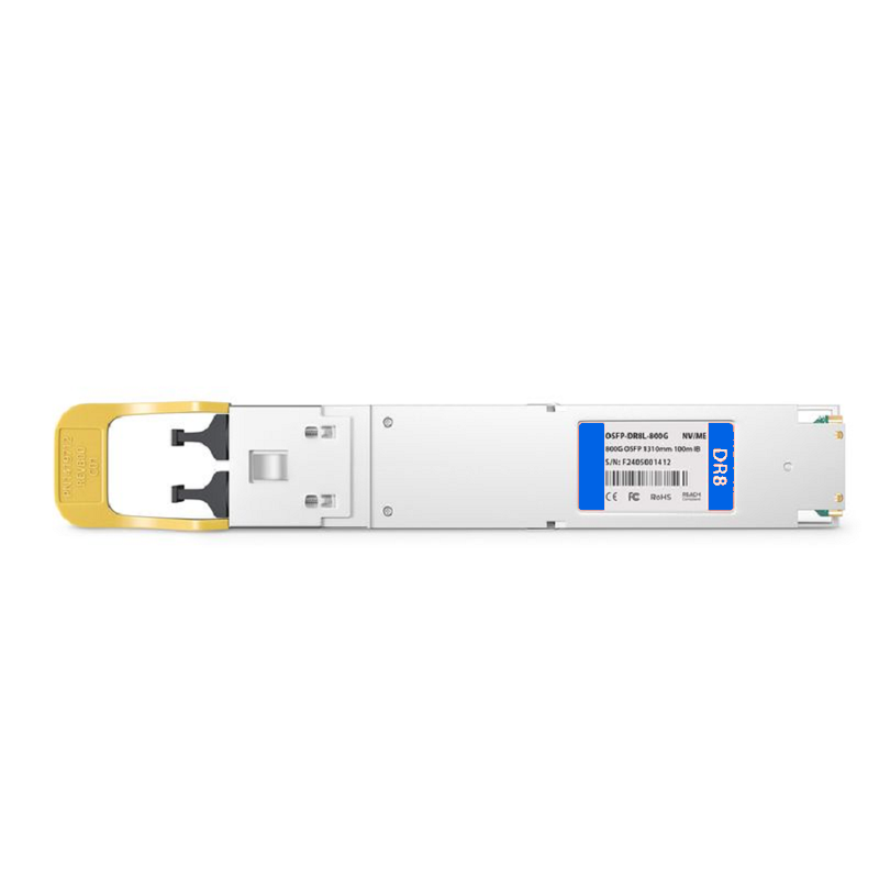 FyberOptix Cisco Compatible 800GBASE 2xDR4/DR8 OSFP Finned Top 8 x 100G PAM4 1310nm 100m DOM Dual MPO-12/APC SMF Optical Transceiver Module