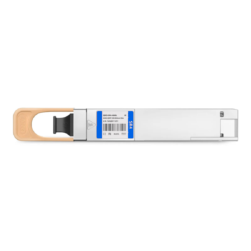 FyberOptix NVIDIA/Mellanox Compatible 400GBASE-SR4 QSFP-DD 8 x 50G PAM4 850nm 50m DOM MPO-12/APC MMF Ethernet Optical Transceiver Module