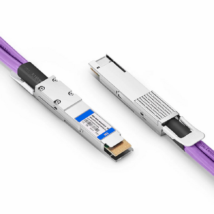 FyberOptix 3m (10ft) Dell Compatible 400G QSFP-DD 8 x 50G PAM4 to 4 x 100G QSFP28 4 x 25G NRZ Active Electrical Breakout Cable