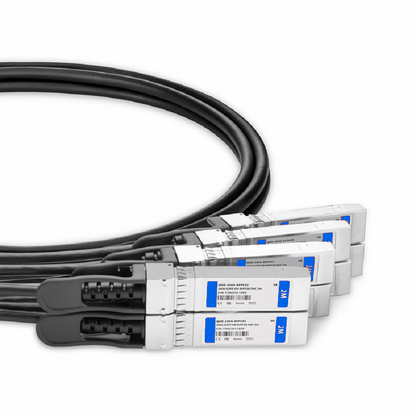 FyberOptix 1m (3ft) Dell Compatible 200G QSFP-DD 8 x 25G NRZ to 8 x 25G SFP28 25G NRZ Passive Direct Attach Copper Breakout Cable