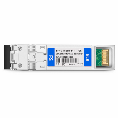 FyberOptix Generic Compatible 25GBASE-LR SFP28 1310nm 20km DOM Duplex LC/UPC SMF Optical Transceiver Module (Industrial)