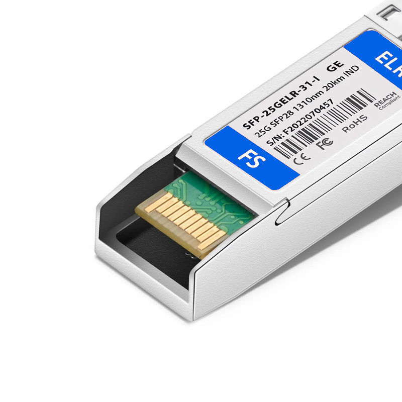 FyberOptix Generic Compatible 25GBASE-LR SFP28 1310nm 20km DOM Duplex LC/UPC SMF Optical Transceiver Module (Industrial)