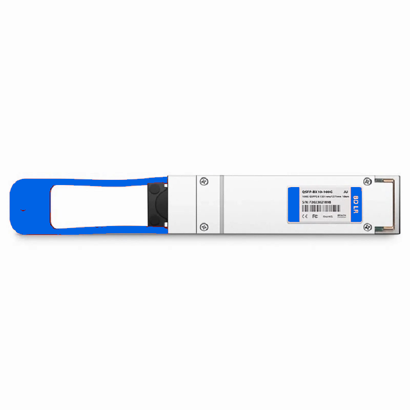 FyberOptix Extreme Compatible 100GBASE-ERL QSFP28 Single Lambda 4 x 25G NRZ 1310nm 25km DOM Duplex LC/UPC SMF Optical Transceiver Module