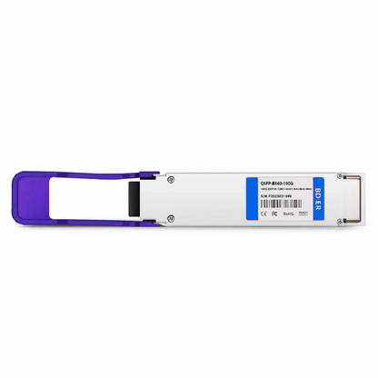 FyberOptix Cisco Compatible 100GBASE-BX40-D QSFP28 BiDi 4 x 25G NRZ 1309.14nm-TX/1304.58nm-RX 40km DOM Simplex LC/UPC SMF Optical Transceiver Module