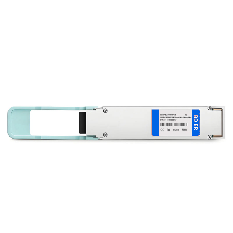 FyberOptix H3C Compatible 100GBASE-BX40-U QSFP28 BiDi 4 x 25G NRZ 1304.58nm-TX/1309.14nm-RX 40km DOM Simplex LC/APC SMF Optical Transceiver Module (Industrial)