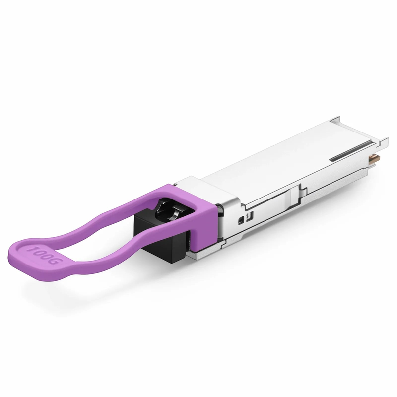 FyberOptix Cisco Compatible 100GBASE-BX10-U QSFP28 BiDi 4 x 25G NRZ 1271nm-TX/1331nm-RX 10km DOM Simplex LC/UPC SMF Optical Transceiver Module