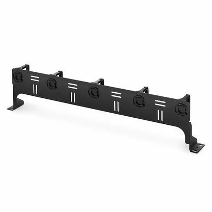 FyberOptix Horizontal Single Sided Cable Manager for 19 in. Rack or Cabinet, 0RU, 5 Snap-in D-Rings, 4.29 in. Depth