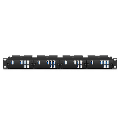 FyberOptix 8 Channels DWDM Mux or Demux, 100GHz C21-C28, with Monitor and Expansion Port, 2.75dB Typical IL, LC/UPC, Single Fiber, High Density, FHDA Plug-in Module