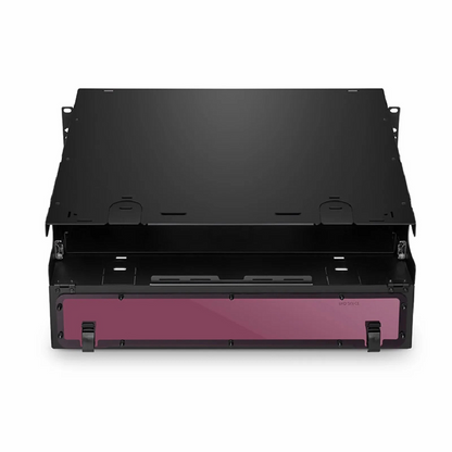 FyberOptix FHDA High Density 2U Rack Mount Enclosure Unloaded, Sliding Drawer, Holds up to 8 x FHDA Cassettes, Panels or Splice Trays, 288 Fibers (LC)